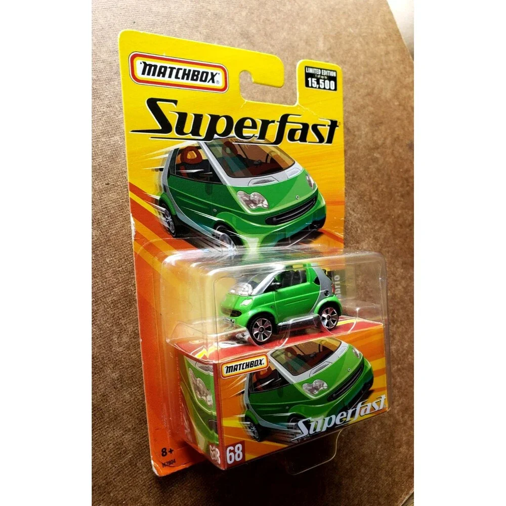 2005 Matchbox Superfast SMART FORTWO CABRIO Green #SF68 LIMITED ED 1/15,500 1:64